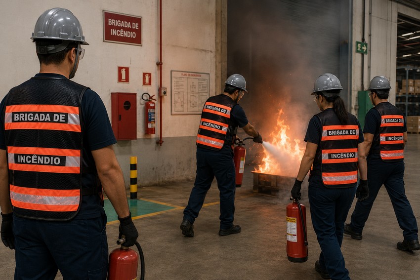COLETE REFLETIVO BRIGADA DE INCENDIO