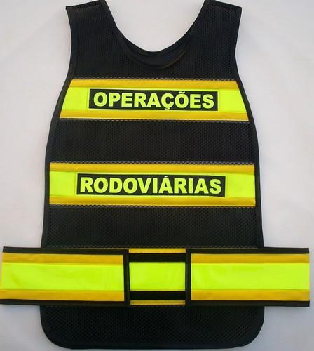 Colete Refletivo tipo Manta cor Amarelo-Fluorescente