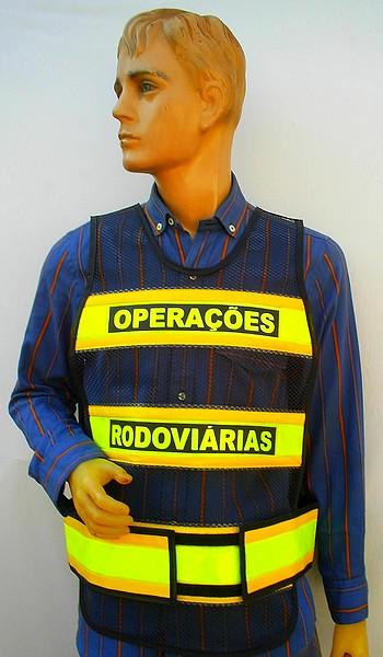 Colete Refletivo tipo Manta cor Amarelo-Fluorescente