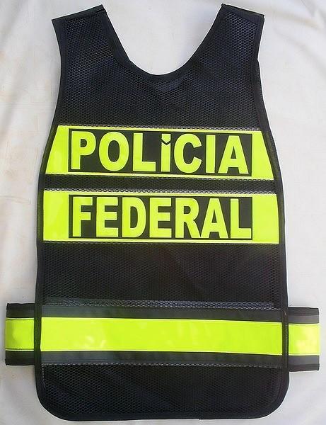 img colete refletivo da Polícia Federal