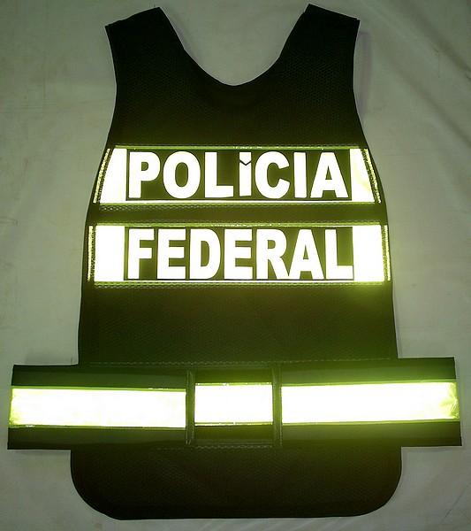 img colete refletivo da Polícia Federal