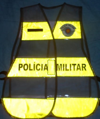 Colete Refletivo da Policia Militar de São Paulo