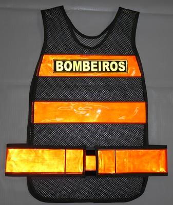 alt="colete refletivo para bombeiros"