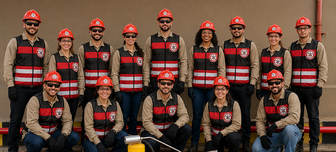 Colete Refletivo Vermelho Brigada de Emergencia