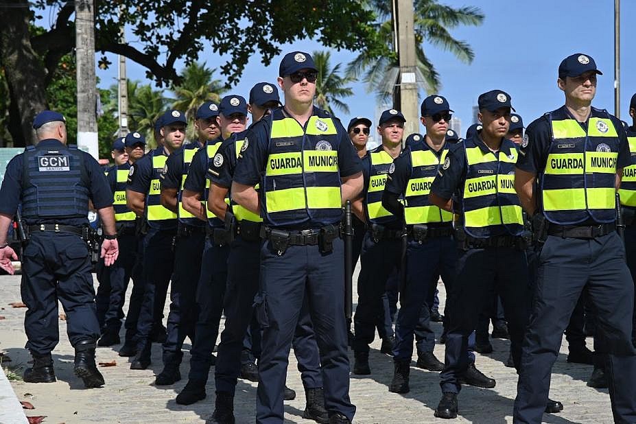 Colete da GCM Santos